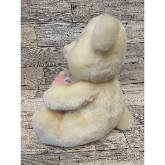 RUSS Love Pals - Get Well Soon Plush Teddy Bear Cream Colored w/ Pink Tissue Box - Picture 5 of 10